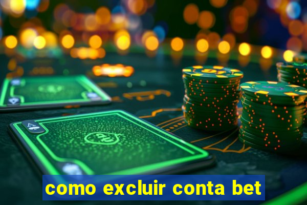 como excluir conta bet